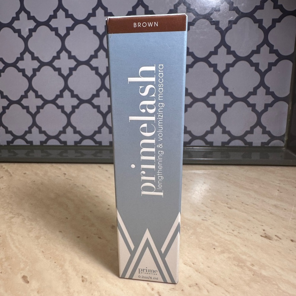 Prime Prometics PrimeLash Mascara, Volumizing & Lengthening, Zero Clumps, Brown